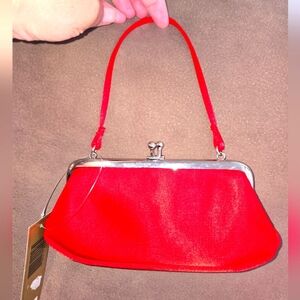 Red Satin Wristlet